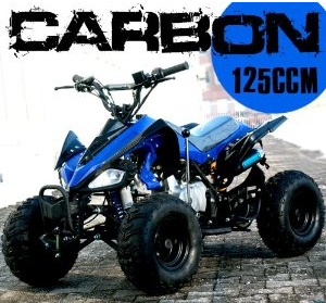 Das ATV Quad Carbon Pocketquad mit 125 ccm ist abgebildet!