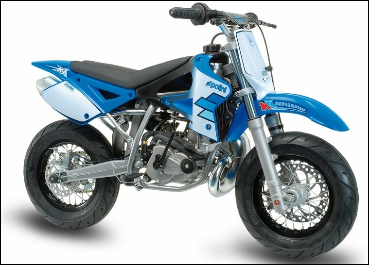 Polini Minimotard Racing H2O in blau